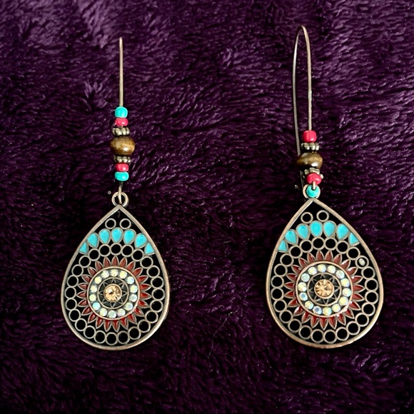 Jewelry - 💕💕Bohemian Festival Copper Long Earrings